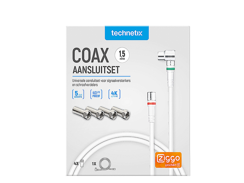 Aansluitmateriaal voor coaxversterker FRA-752(X) (Shopverpakking)